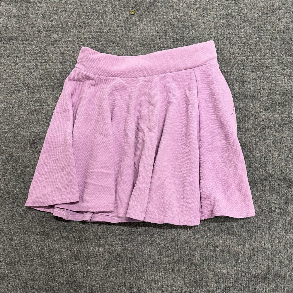 Urban Coco Skater Skirt Womens Size S Purple Flared Mini Textured Stretch Casual